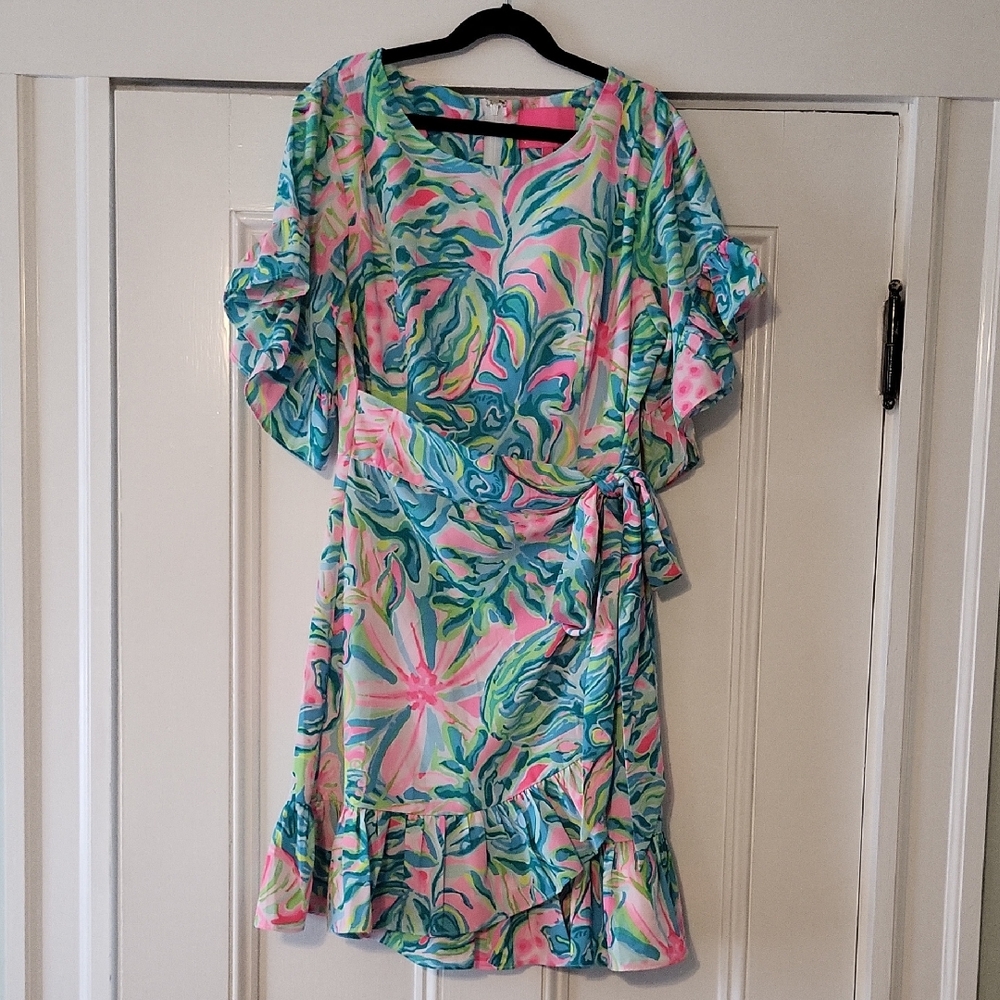 Lilly Pulitzer Tropical Print Mini Dress